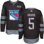 Rangers #5 Dan Girardi Black 1917-2017 100th Anniversary Stitched Jersey
