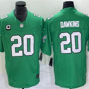Philadelphia Eagles #20 Brian Dawkins Green 2023 F.U.S.E. With C Patch Vapor Untouchable Stitched Jersey