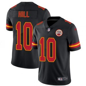 Kansas City Chiefs #10 Tyreek Hill Black Limited Stitched Jersey