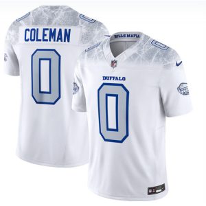 Buffalo Bills #0 Keon Coleman White 2025 F.U.S.E. ¡°Rivalries¡± Vapor Limited Football Stitched Jersey