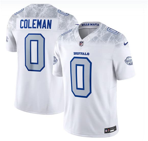 Buffalo Bills #0 Keon Coleman White 2025 F.U.S.E. ¡°Rivalries¡± Vapor Limited Football Stitched Jersey