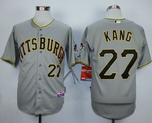 Pirates #27 Jung-Ho Kang Grey Cool Base Stitched Jersey