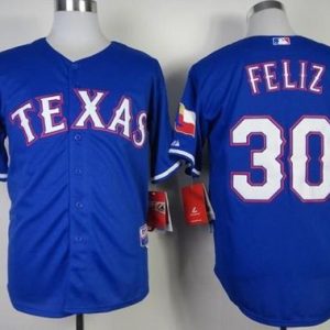 Rangers #30 Naftali Feliz Stitched Blue Cool Base Jersey