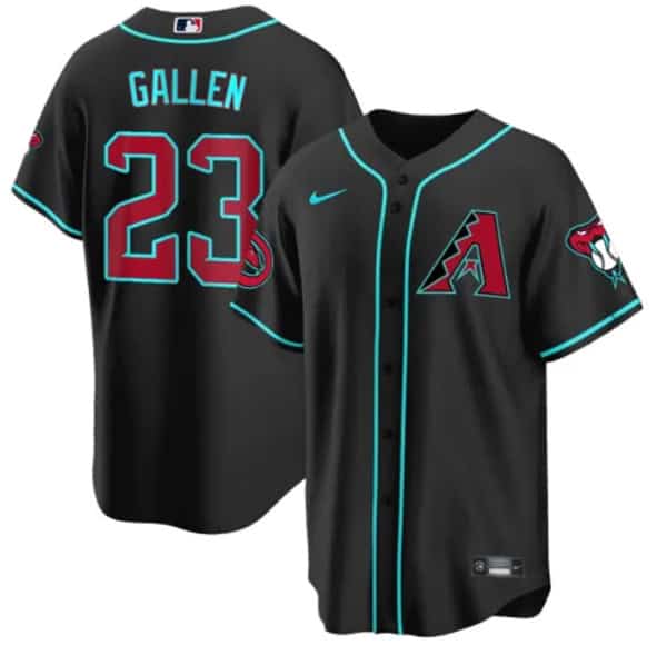 Arizona Diamondbacks #23 Zac Gallen Black 2024 Cool Base Stitched Jersey