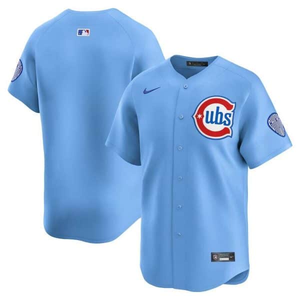 Chicago Cubs Blank Blue 2024 25 2nd Alternate Limited Stitched Jersey