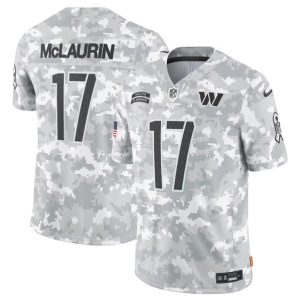 Washington Commanders #17 Terry McLaurin Arctic Camo 2024 F.U.S.E. Salute To Service Limited Stitched Jersey