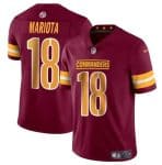 Washington Commanders #18 Marcus Mariota Burgundy 2024 Vapor Limited Stitched Jersey