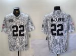 Kansas City Chiefs #22 Trent McDuffie 2024 F.U.S.E. Arctic Camo Salute To Service Limited Stitched Jersey