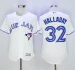 Blue Jays #32 Roy Halladay White Flexbase Authentic Collection Stitched Jersey