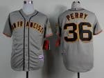 Giants #36 Gaylord Perry Grey Road Cool Base Stitched Jersey