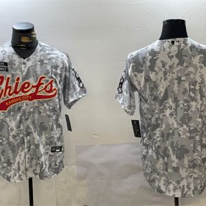 Kansas City Chiefs Blank 2024 Arctic Camo Salute To Service Stitched Jersey