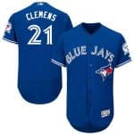 Blue Jays #21 Roger Clemens Blue Flexbase Authentic Collection Stitched Jersey