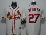 Cardinals #27 Jhonny Peralta Cream New Cool Base Stitched Jersey