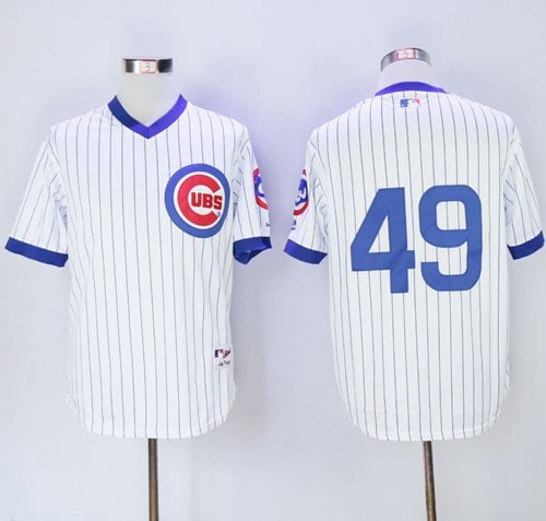 Cubs #49 Jake Arrieta White 1988 Turn Back The Clock Stitched Jersey