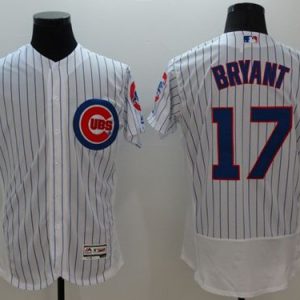 Cubs #17 Kris Bryant White Flexbase Authentic Collection Stitched Jersey