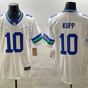 Seattle Seahawks #10 Cooper Kupp White F.U.S.E. Throwback Vapor Limited Football Stitched Jersey