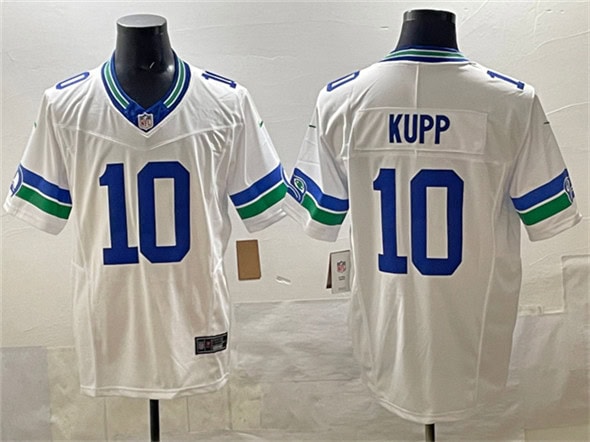 Seattle Seahawks #10 Cooper Kupp White F.U.S.E. Throwback Vapor Limited Football Stitched Jersey