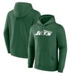 New York Jets Heather Green Primary Logo Pullover Hoodie