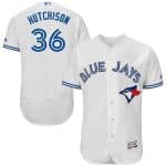 Blue Jays #36 Drew Hutchison White Flexbase Authentic Collection Stitched Jersey