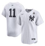 New York Yankees #11 Anthony Volpe White 2024 World Series Home Limited Stitched Jersey