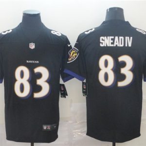Baltimore Ravens #83 Willie Snead IV Black Vapor Untouchable Jersey