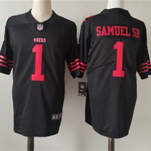 San Francisco 49ers #1 Deebo Samuel Black Vapor Untouchable Limited Stitched Jersey