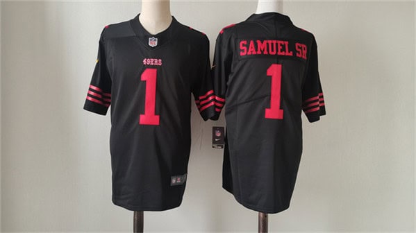 San Francisco 49ers #1 Deebo Samuel Black Vapor Untouchable Limited Stitched Jersey