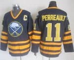 Sabres #11 Gilbert Perreault Navy Blue CCM Throwback Stitched Jersey