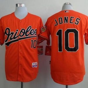 Orioles #10 Adam Jones Orange Cool Base Stitched Jersey