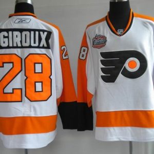Flyers #28 Claude Giroux Stitched Winter Classic White Jersey