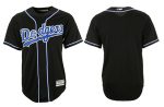 Los Angeles Dodgers Black Custom Stitched MLB Jersey