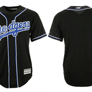 Los Angeles Dodgers Black Custom Stitched MLB Jersey