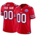 Buffalo Bills Custom Red 2025 F.U.S.E. With Farewell Patch Vapor Untouchable Limited Stitched Jersey