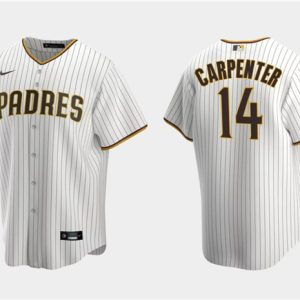 San Diego Padres #14 Matt Carpenter White Cool Base Stitched Jersey