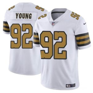 New Orleans Saints #92 Chase Young White Color Rush Limited Stitched Jersey
