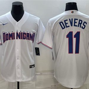 Dominican Republic Custom 2023 White World Classic Stitched Jersey