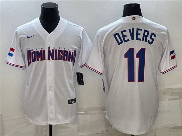 Dominican Republic Custom 2023 White World Classic Stitched Jersey