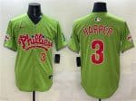 Philadelphia Phillies #3 Bryce Harper Light Green Phanatic Limited Stitched Jersey