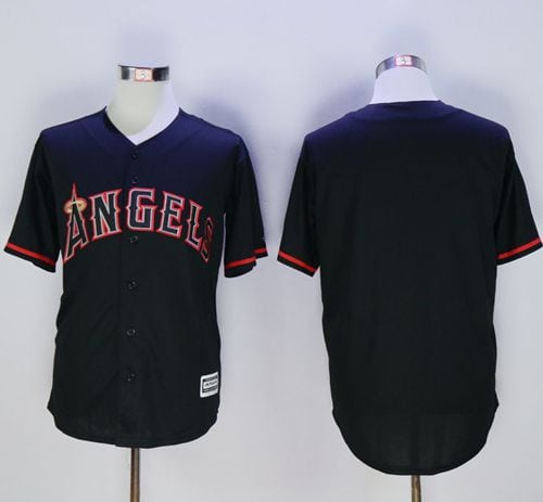 Angels Of Anaheim Blank Black New Cool Base Fashion Stitched Jersey