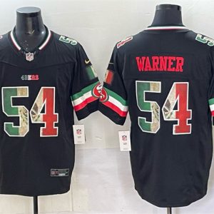 San Francisco 49ers #54 Fred Warner Black 2025 F.U.S.E. Mexico Vapor Limited Stitched Jersey