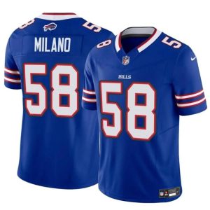 Buffalo Bills #58 Matt Milano Royal 2024 F.U.S.E. Vapor Untouchable Limited Stitched Jersey