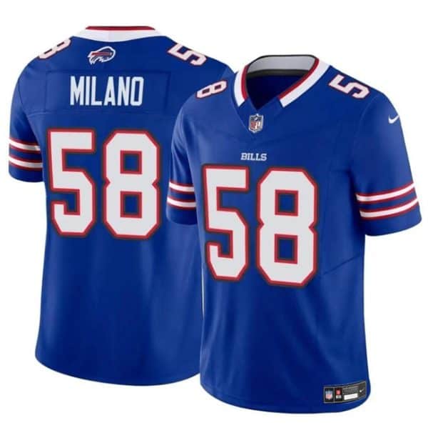 Buffalo Bills #58 Matt Milano Royal 2024 F.U.S.E. Vapor Untouchable Limited Stitched Jersey