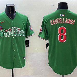 Philadelphia Phillies #8 Nick Castellanos Green Phanatic Limited Stitched Jersey