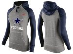 Nike Dallas Cowboys Performance Hoodie Grey Dark Blue_1