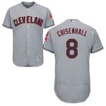 Indians #8 Lonnie Chisenhall Grey Flexbase Authentic Collection Stitched Jersey