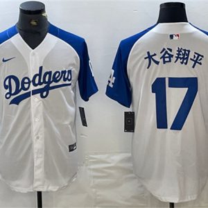 Los Angeles Dodgers #17 ´ó¹ÈÏèÆ½ White Blue Vin Patch Cool Base Stitched Jersey