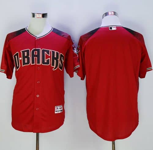 Diamondbacks Blank Red Brick New Cool Base Stitched Jersey