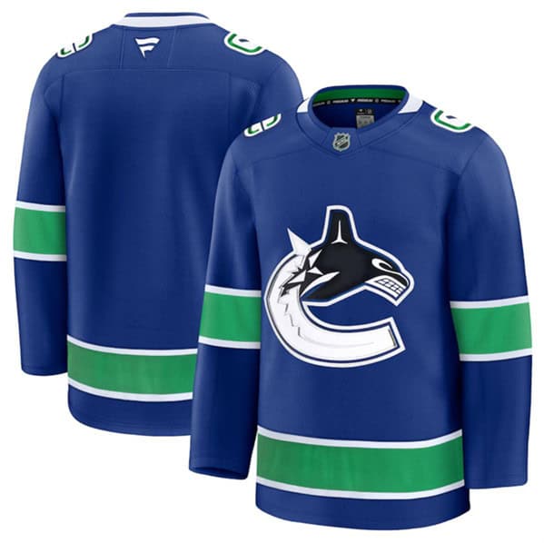 Vancouver Canucks Blank Blue 2024-25 Home Stitched Jersey