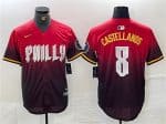 Philadelphia Phillies #8 Nick Castellanos Red 2024 City Connect Limited Stitched Jersey