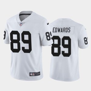 Las Vegas Raiders #89 Bryan Edwards White Vapor Untouchable Limited Stitched Jersey